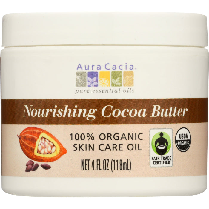 Aura Cacia Kakaobutter Bio, 4 Unzen (3 Stück)