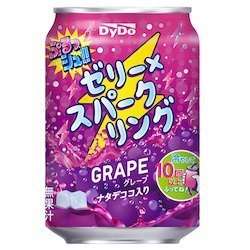 DyDo, Jelly glitzernd, Traube, glitzernd Drink mit Jelly & Nata de Coco