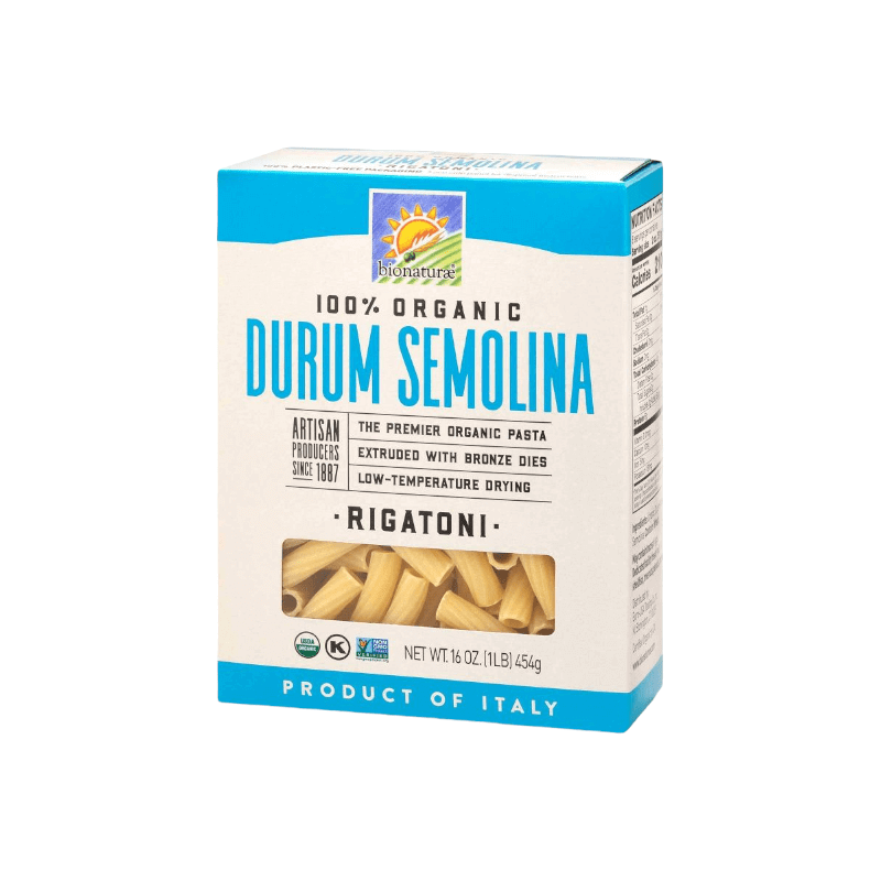 Bionaturae 100% biologischer Durum Semolina Rigatoni