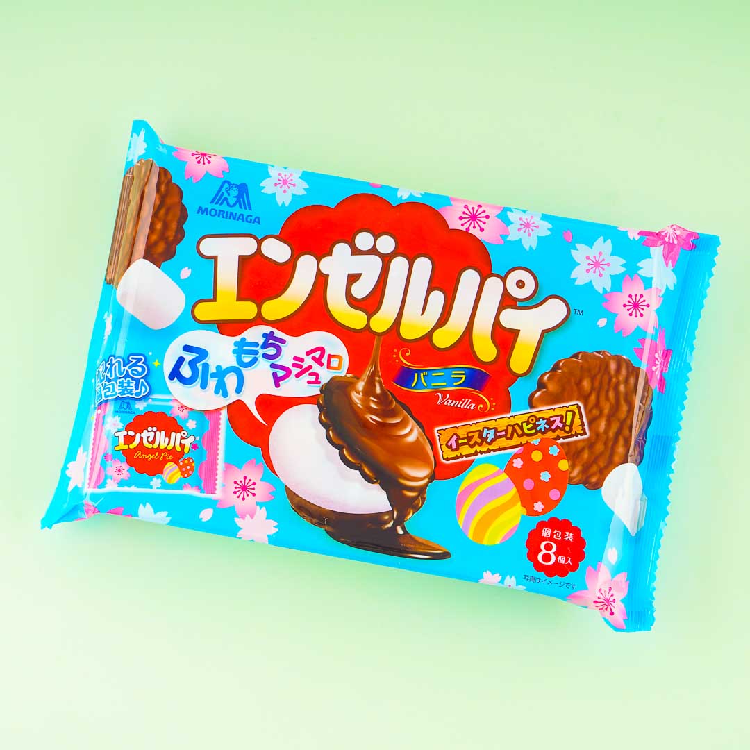 Morinaga Ostern Engelskuchen Snacks – Choco Vanille Marshmallow