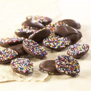 Asher's Milchschokolade Dime Größe Nonpareils
