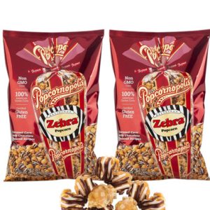 Popcornopolis Zebra Popcorn, 24 Unzen (Packung mit 2)
