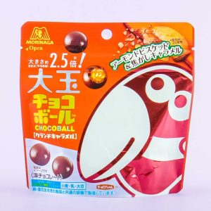 Morinaga Chocoball Beutel – knusprige Karamell