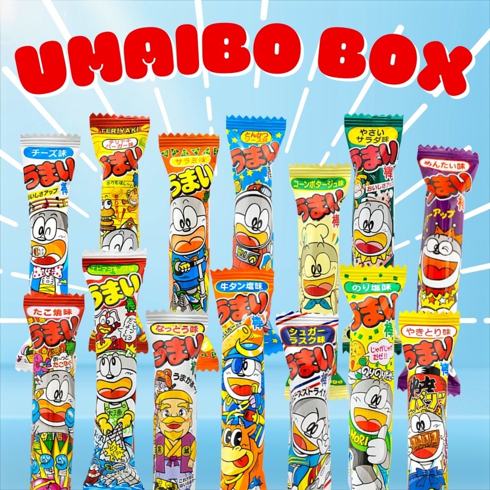 Umaibo Deluxe Trial Box – Alle 14 Geschmacksrichtungen (42 Stück)