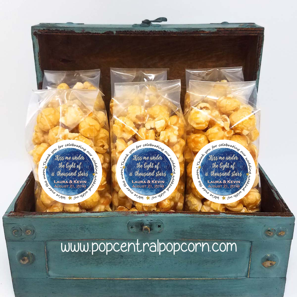 Starry Night – skurrile Hochzeit Popcorn Gefälligkeiten