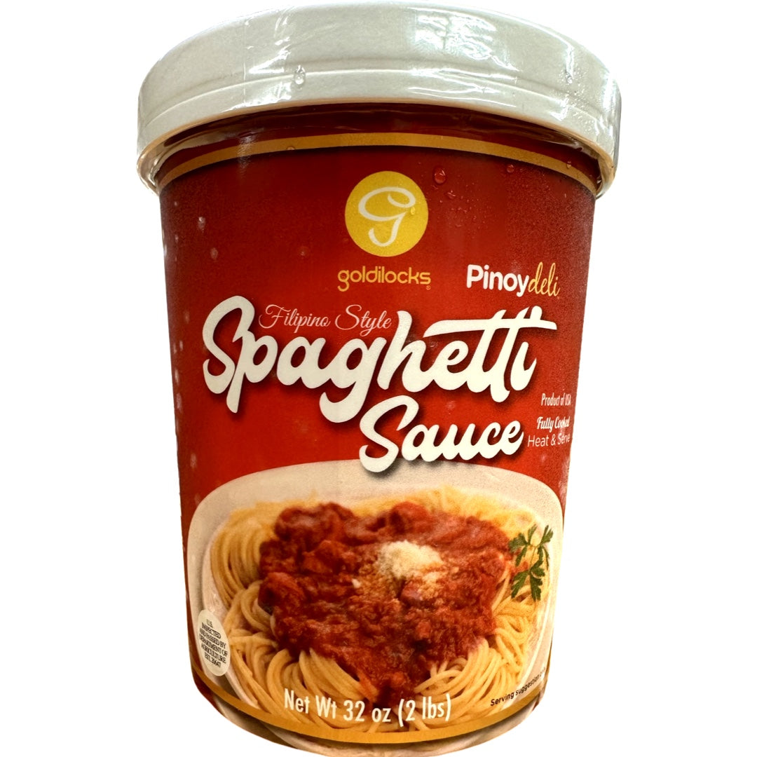 Goldilocks Filipino Stil Spaghetti Sauce (mit Fleisch) – Vollständig gekocht – Hitze und Servieren – 2 LBS
