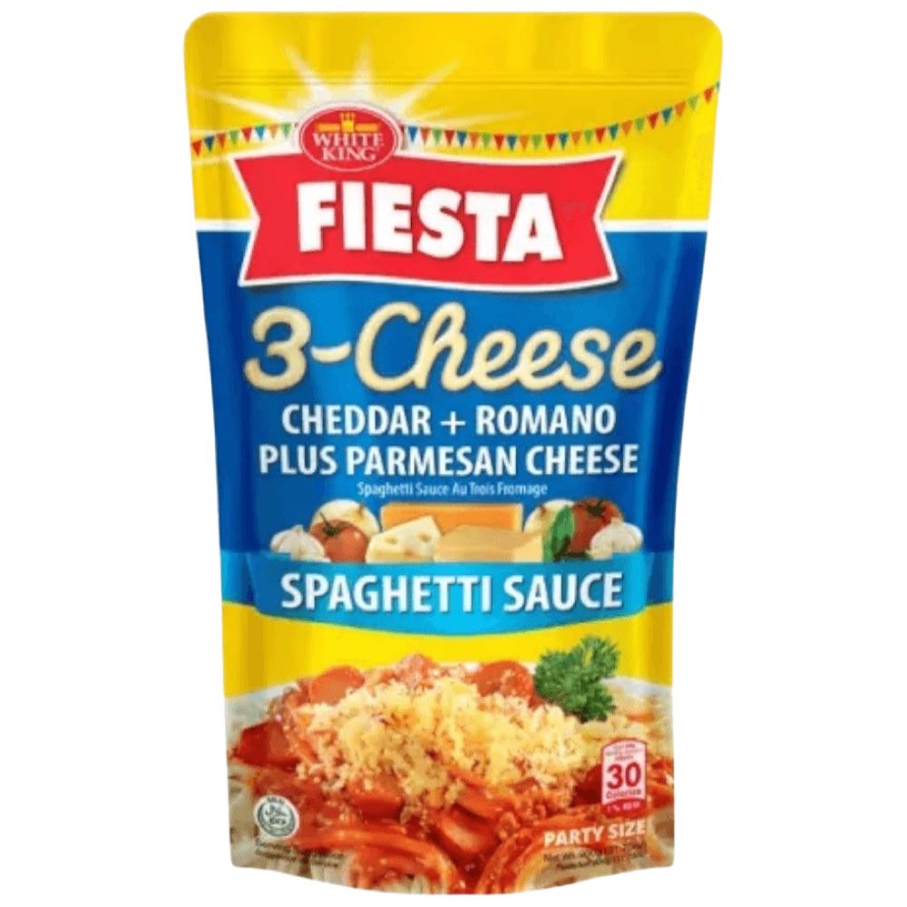 Weißer König – Fiesta – 3 – Käse Cheddar + Romano Plus Parmesan Käse Spaghetti Sauce – 900 G