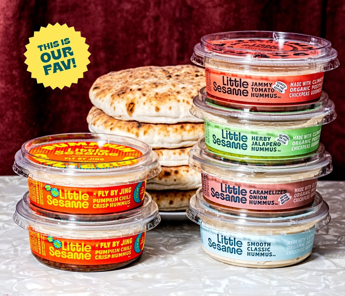 wenig Sesam der Hummus Club