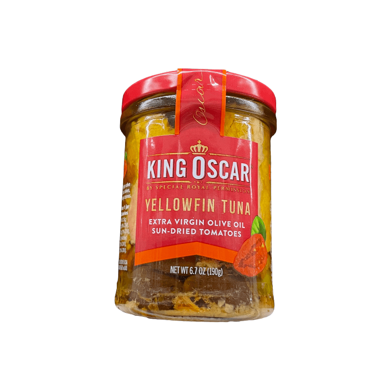 KING OSCAR Gelbflossenthunfisch Extra Natives Olivenöl getrocknete Tomaten