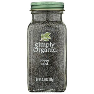 Simply Organic – Mohnkern ganz zertifiziert Bio, 3.38 Unzen – Packung