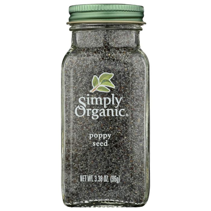 Simply Organic Mohnsamen ganz zertifiziert Bio, 3,38 Oz – Packung mit