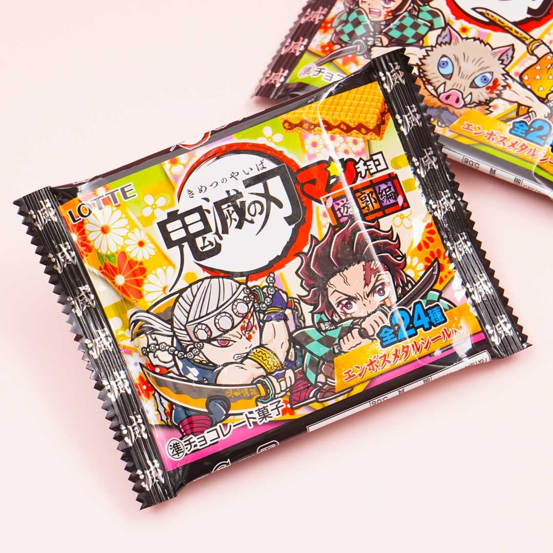Demon Slayer Bikkuriman Choco Waffel mit Aufkleber
