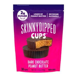 dunkle Schokolade Erdnussbutter Tassen – dünn getaucht – 30ct