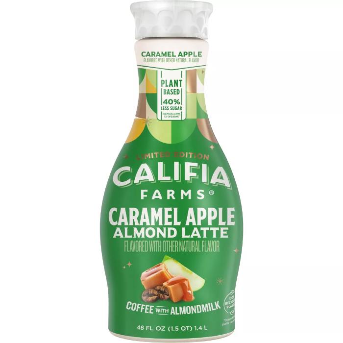 Califia Farms Karamell Apfel Mandel Latte – Herbst Aromen, 48oz