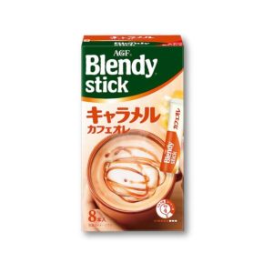 AGF Blendy Cafe Latory Stick Karamell Cafe Au Lait (Sofortkaffee) 8 Stück