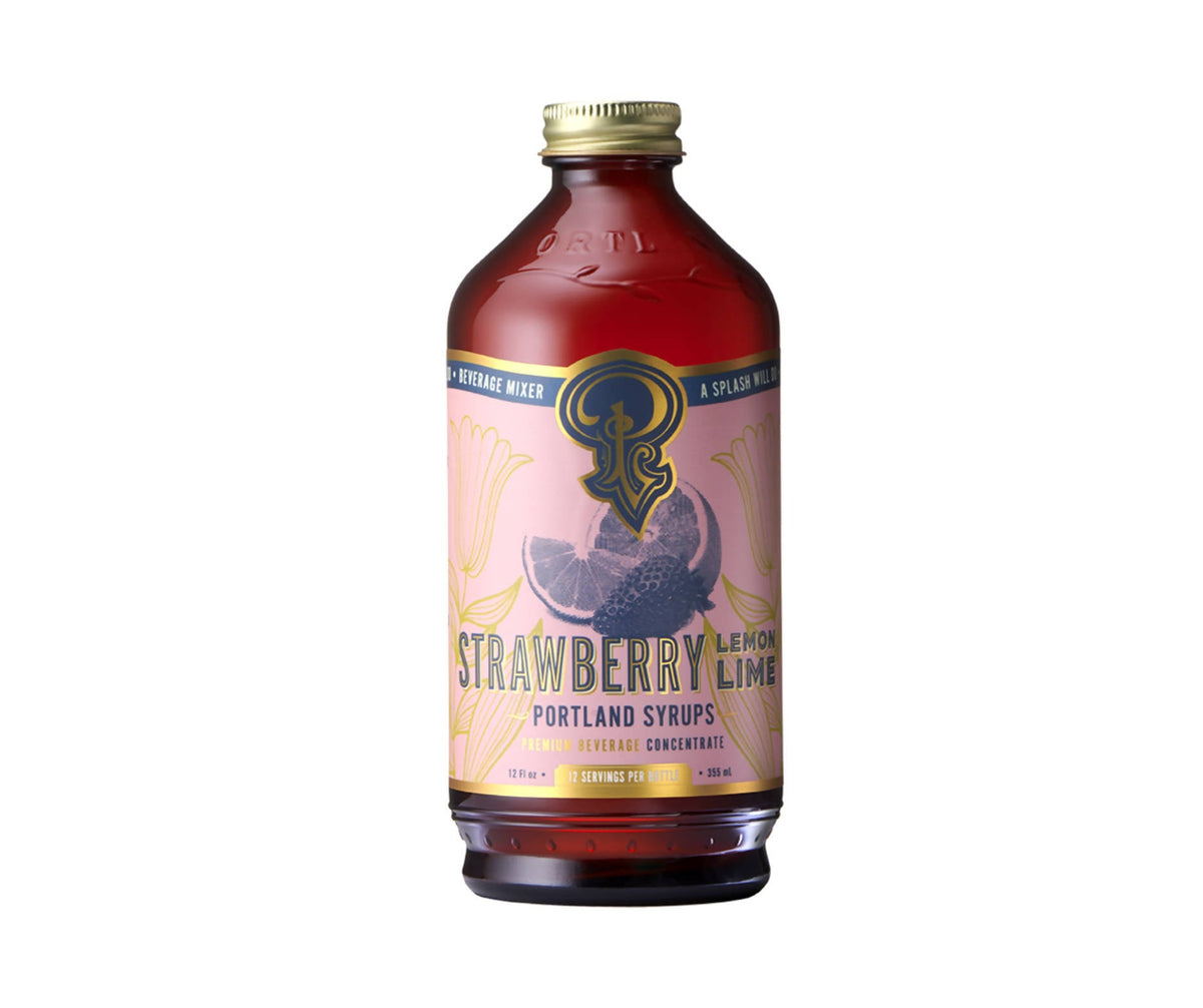 Erdbeer-Zitronensirup – 6 x 12 oz