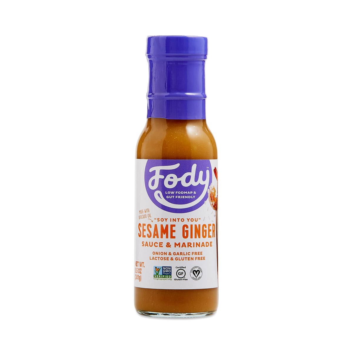 Fody Food Co – Sesam-Ingwer-Sauce & Marinade 8,5 Unzen – Packung mit 6
