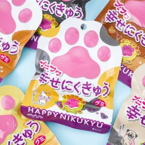 Senjaku Happy Nikukyu Paw Fruchtgummi Bonbons – Trauben