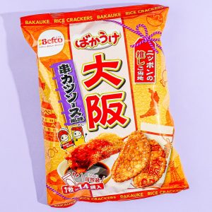 Kuriyama Beika Local Bakauke Reis Cracker – Osaka Kushikatsu-Sauce
