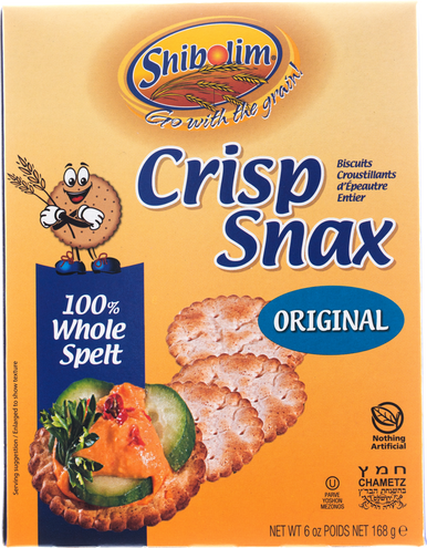 Shibolim Ganze Dinkel Original Crisp Snax, 6 oz