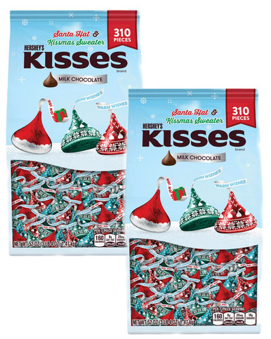 Hershey's Weihnachtsküsse Milchschokolade, 52 oz (2 Stück)