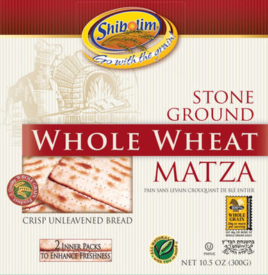 Shibolim Stone Ground Ganze Weizen Matza, 10,5 oz