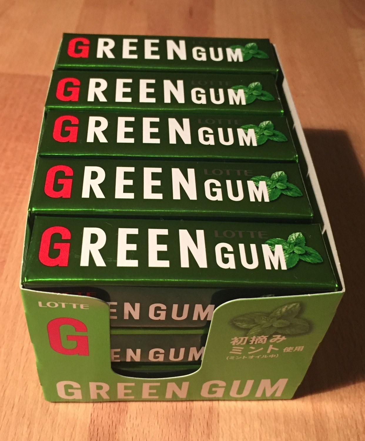 Lotte Kaugummi, „Grün Gum“ 9 Kaugummistangen x 15