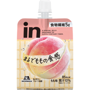 Morinaga, in Gelee Series, 180g in a Pack, Healthy Gelee, weißer Pfirsich