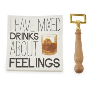 Schlamm Torte Flasche Opener Serviette Set – gemischte Getränke