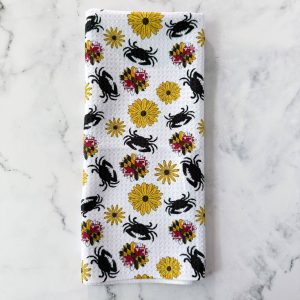 jami schafft – maryland Blume & Krabbe gemustert Waffel Küche Gericht zu