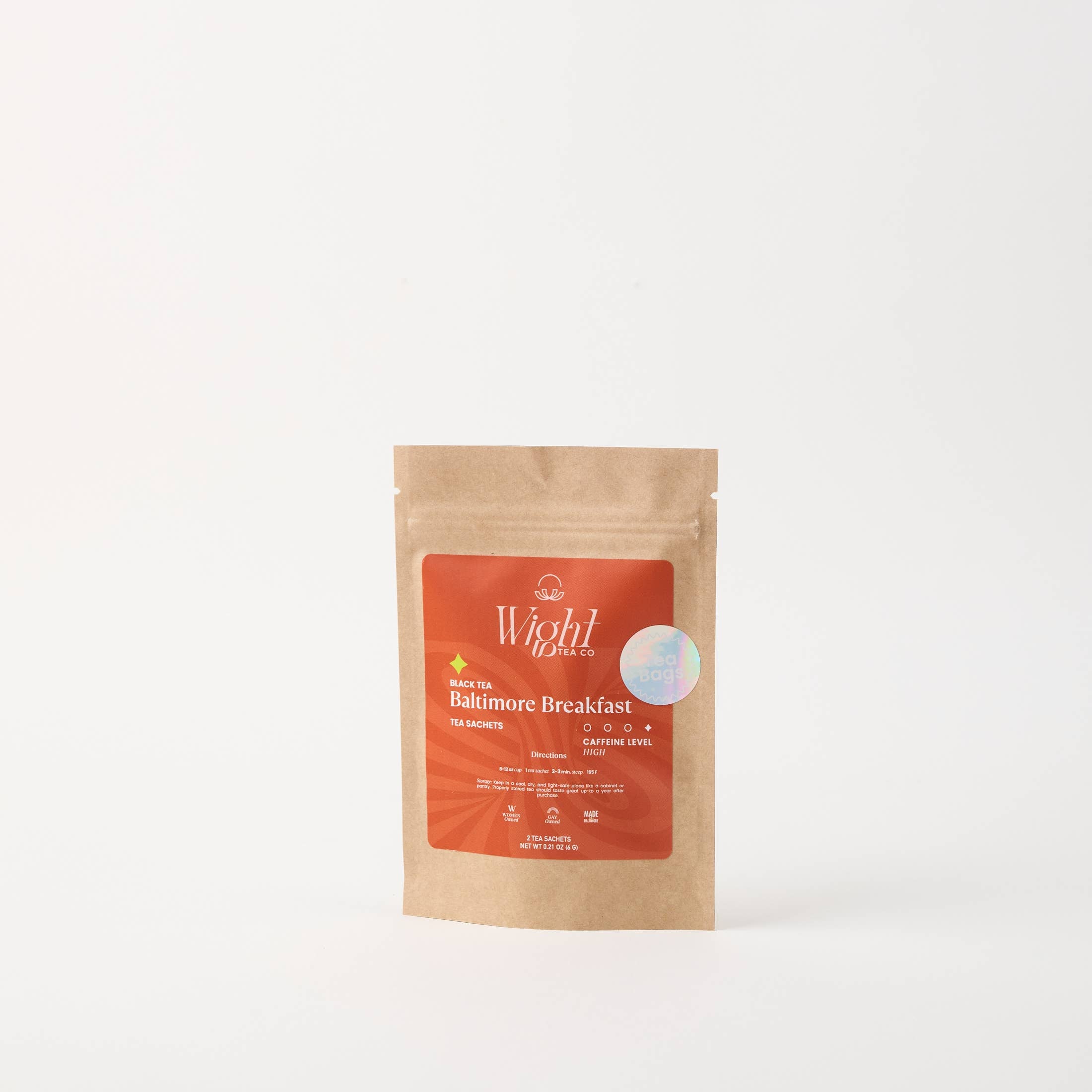 Wight Tee Company – Mini Teebeutel Schwarz: Englisches Frühstück