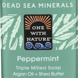 ONE WITH NATURE SOAP BAR Pfefferminze 7 Unzen – Packung mit 1 Stück
