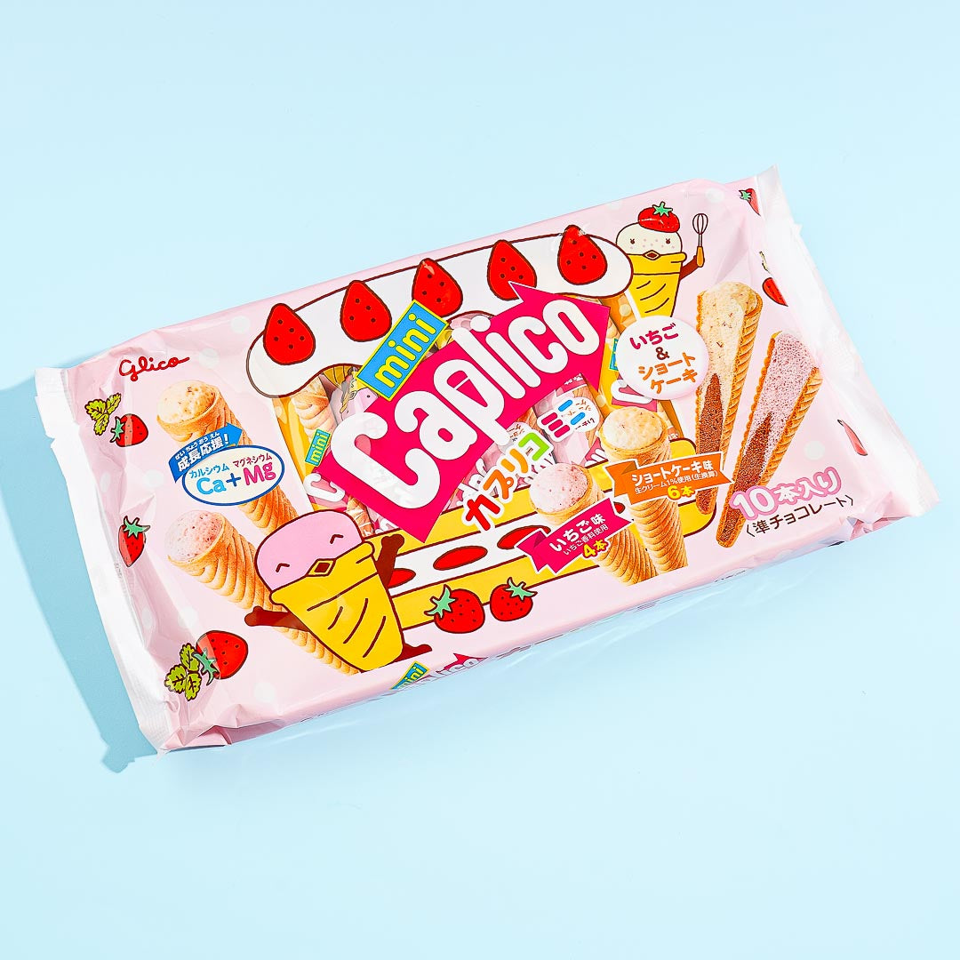 Glico Mini Caplico – Erdbeer-Kurzkuchen