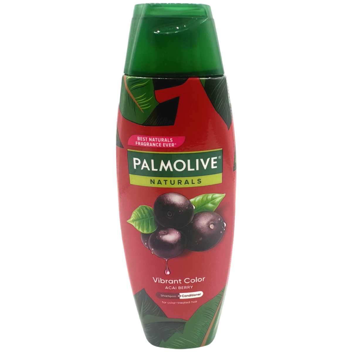 Palmolive Naturals Shampoo und Conditioner – Vibrant Color – Acai Berry – Color behandeltes Haar (Weinrot) – 180 ML