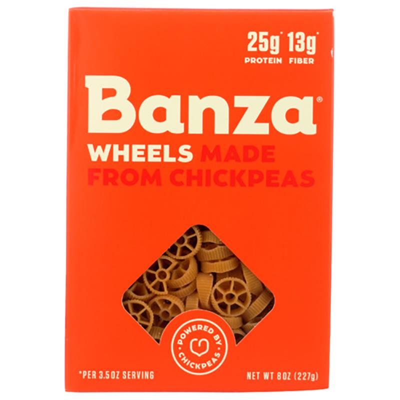 Banza Kichererbsen Pasta – Pasta Räder Kichererbsen, 8oz