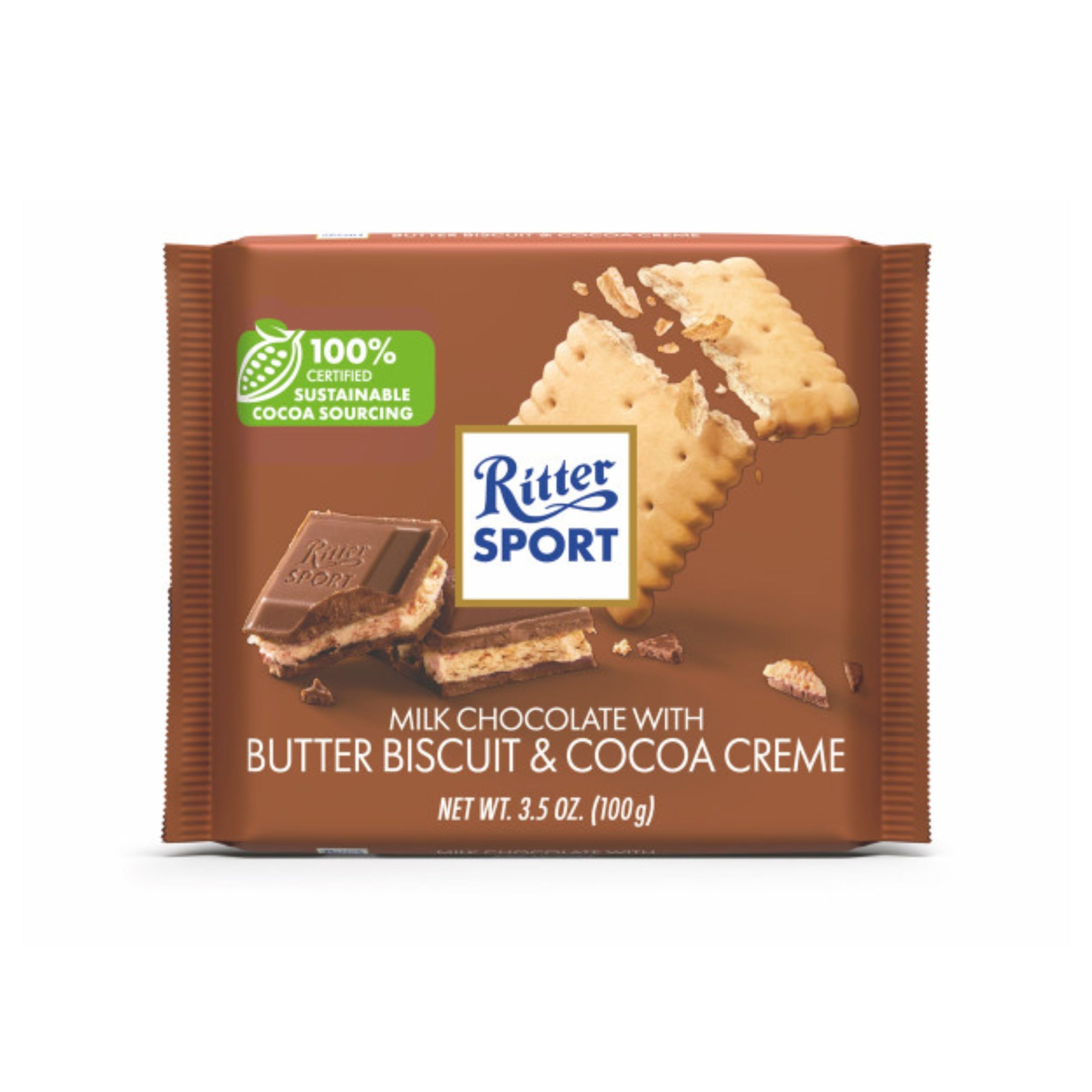 Ritter Sport Milchschokolade mit Butterkeks (Deutschland)