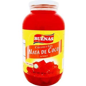 Buenas Nata De Coco – Kokosgel in Siruprot – 32 OZ