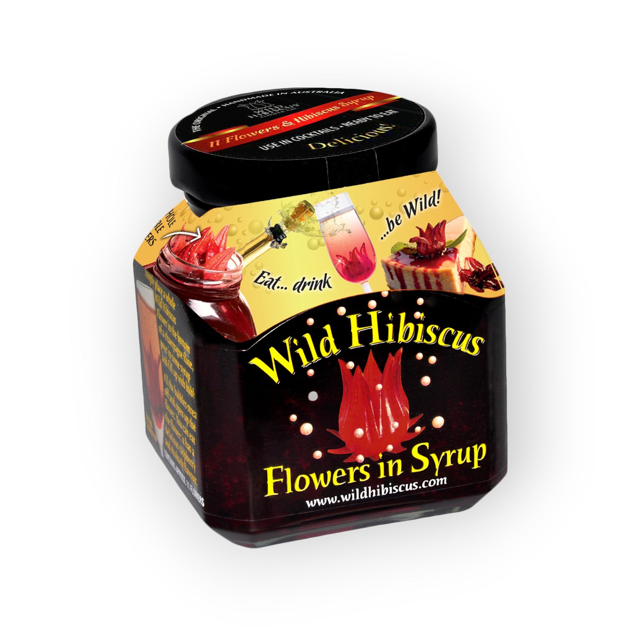 Wild Hibiscus Flower Company – Wild Hibiscus Blumen in Sirup 8,8 oz Ja