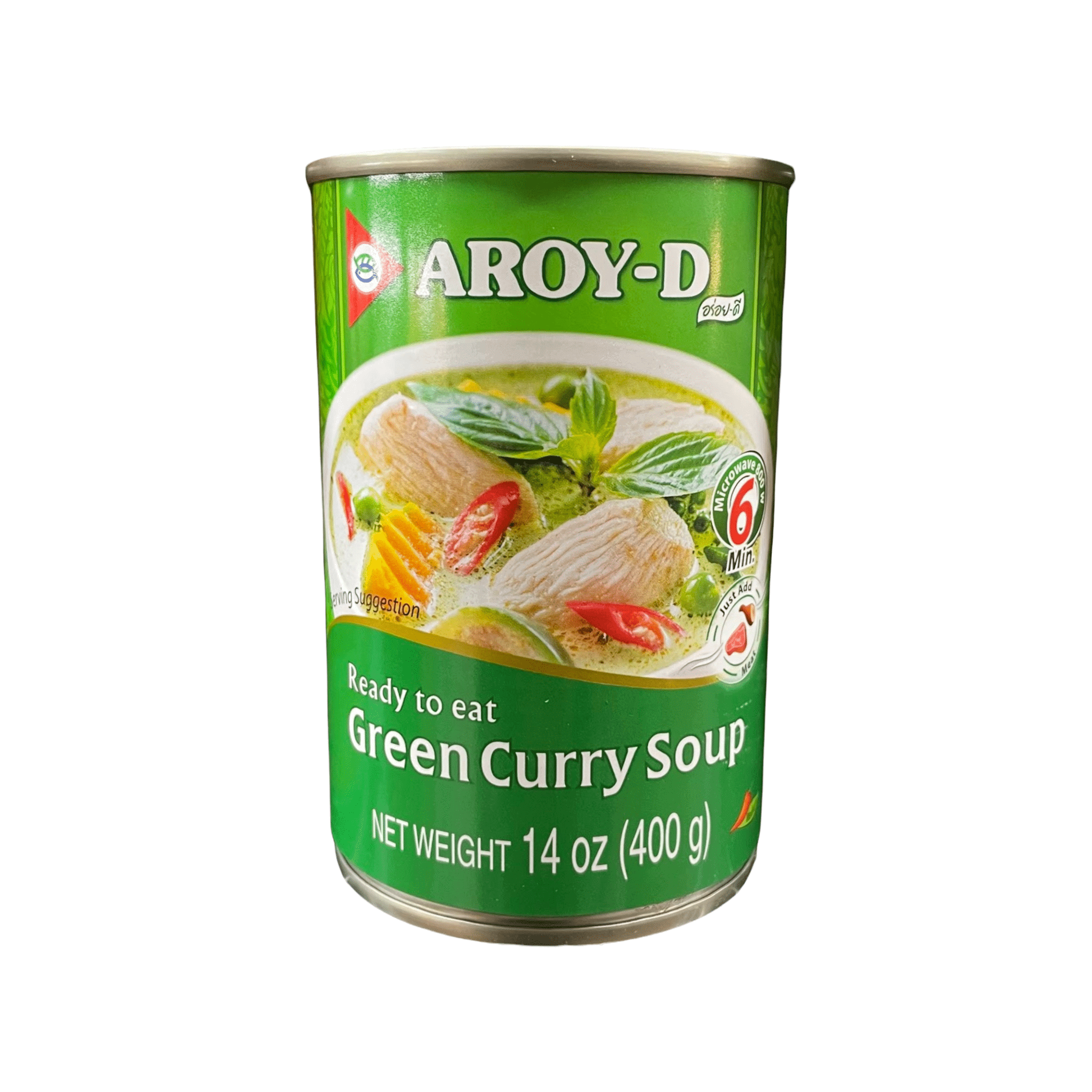 Aroy-d grüne Currysuppe bereit zu essen