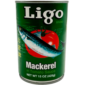 Ligo – Mackerel in Wasser in Tomatensauce – 15 Unzen (grün)