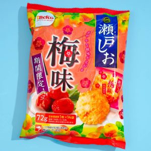 Befco Kuriyama Seto Shio Reisknacker – Pflaumen