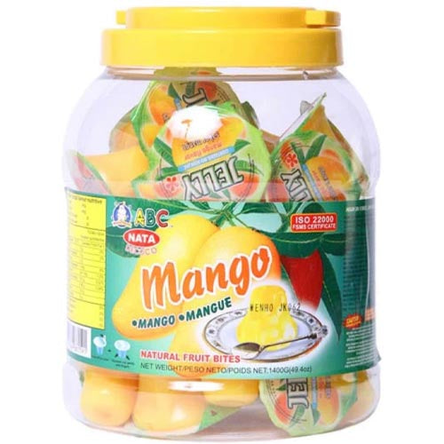 ABC Kokos Jelly Mango im Kunststoffglas groß – 1400 G