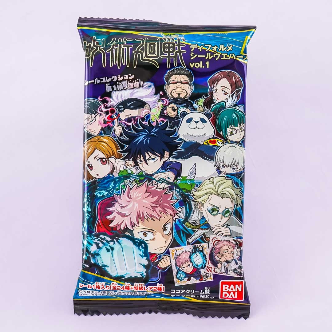 Jujutsu Kaisen Vol. 1 Waffel & Aufkleber Set