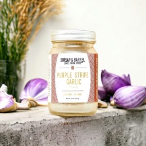 Burlap & Barrel Lila Streifen Knoblauch