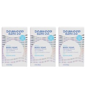 Seaweed Bad Firma Entgiftung Peeling Seifenriegel (3,75 Unzen) – Packung mit 3