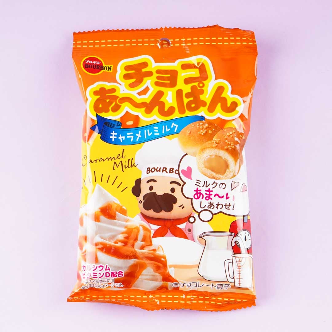 Bourbon Karamell Milch Schokolade Anpan Brot Snacks