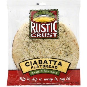 rustikale Krustenfladen Ciabatta 14 Unzen – Packung mit 6 Stück