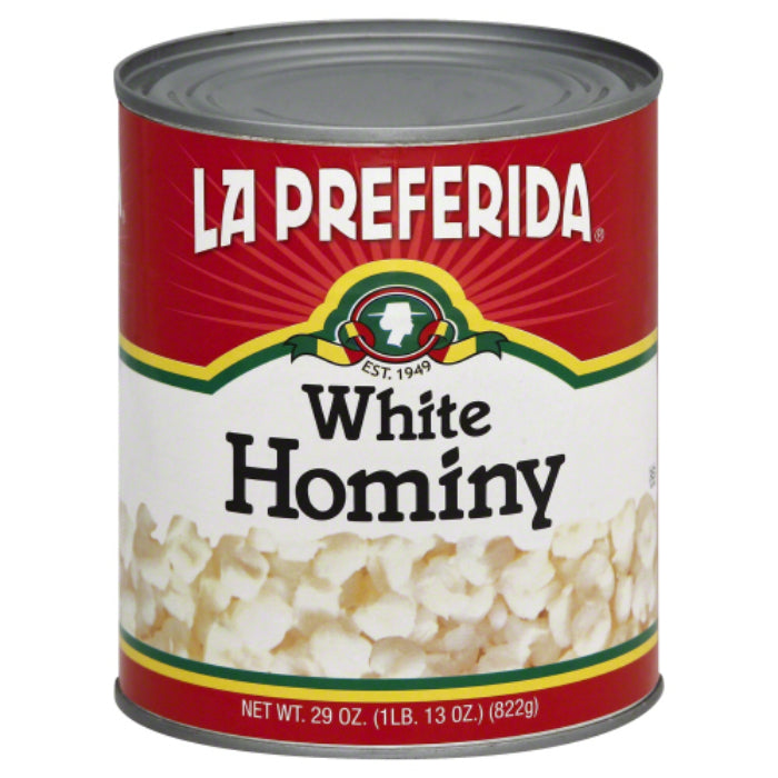 La Preferida Hominy Weiße Bohnen, 29 Oz – 12er Packung