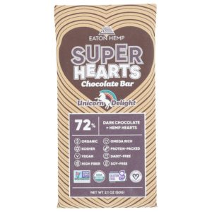Eaton Hemp – Bar, Schokoladen-Einhorn Freude, 2,1 Unzen – Packung mit 12
