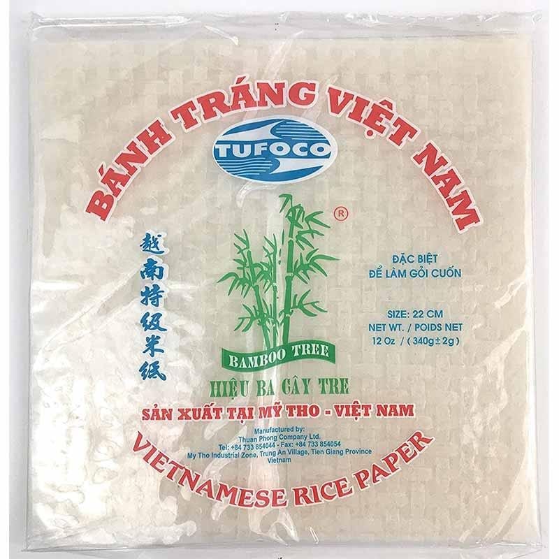 Tufoco vietnamesisches Reispapier (Quadrattyp)